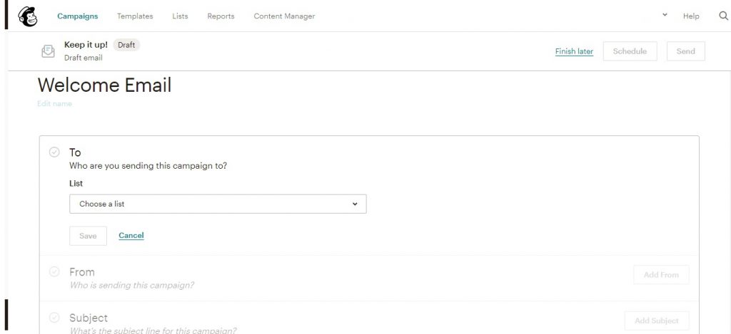Getting Started with Mailchimp | hostnature